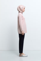 Havuç Paça Basic Pantolon - Lacivert TUĞBA