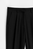 Havuç Paça Basic Pantolon - Siyah TUĞBA