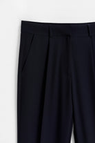 Havuç Paça Basic Pantolon - Lacivert TUĞBA