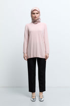 Havuç Paça Basic Pantolon - Siyah TUĞBA