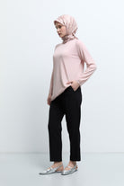 Havuç Paça Basic Pantolon - Siyah TUĞBA