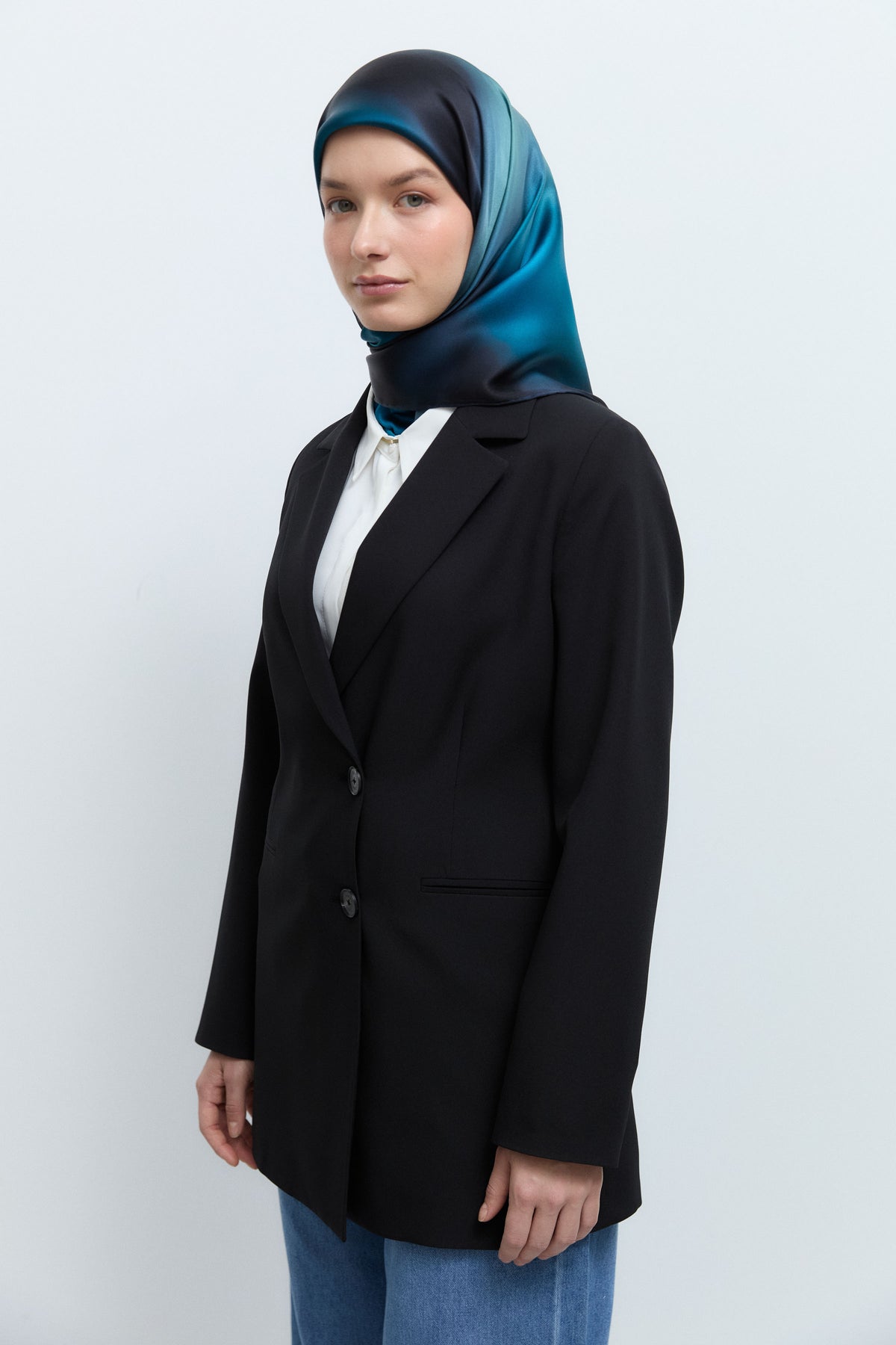 Kruvaze Ceket - Siyah TUĞBA