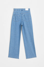Spor Dikişli Denim Pantolon - Mavi TUĞBA