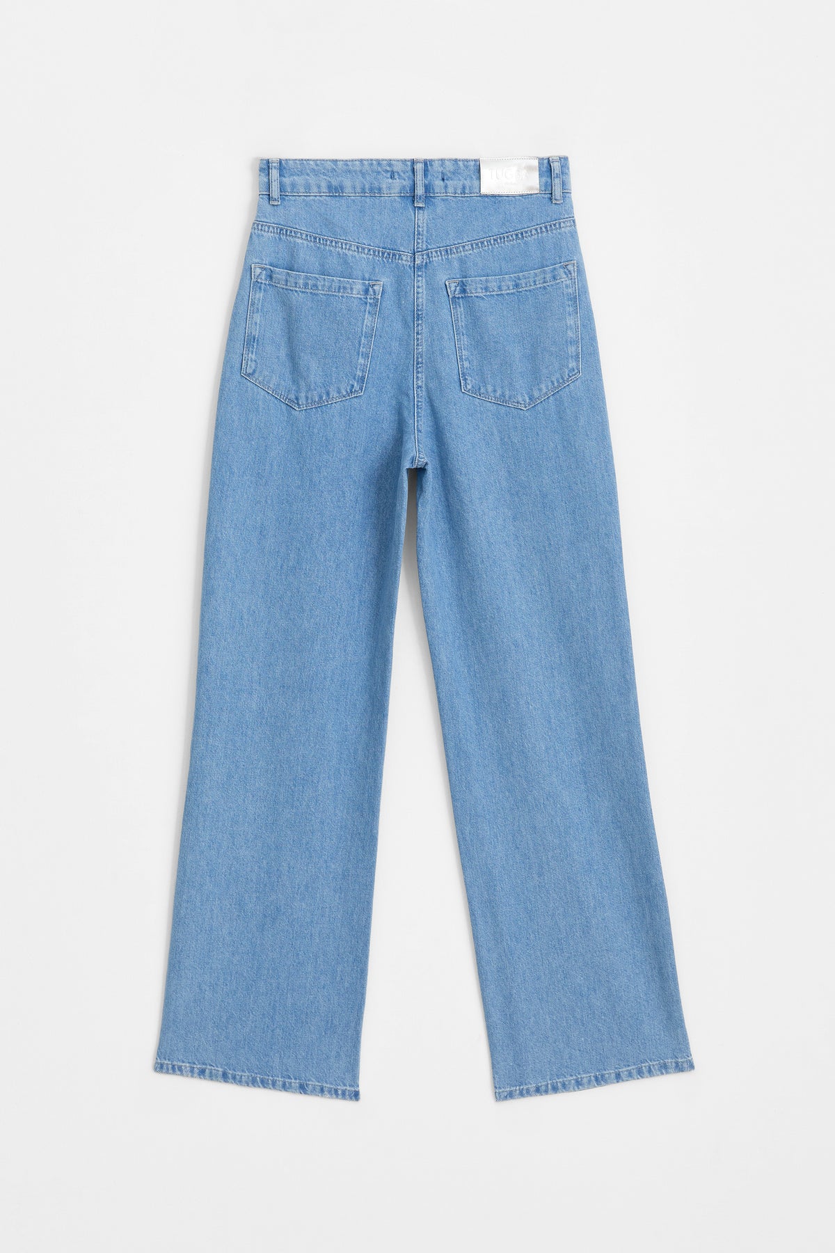 Spor Dikişli Denim Pantolon - Mavi TUĞBA