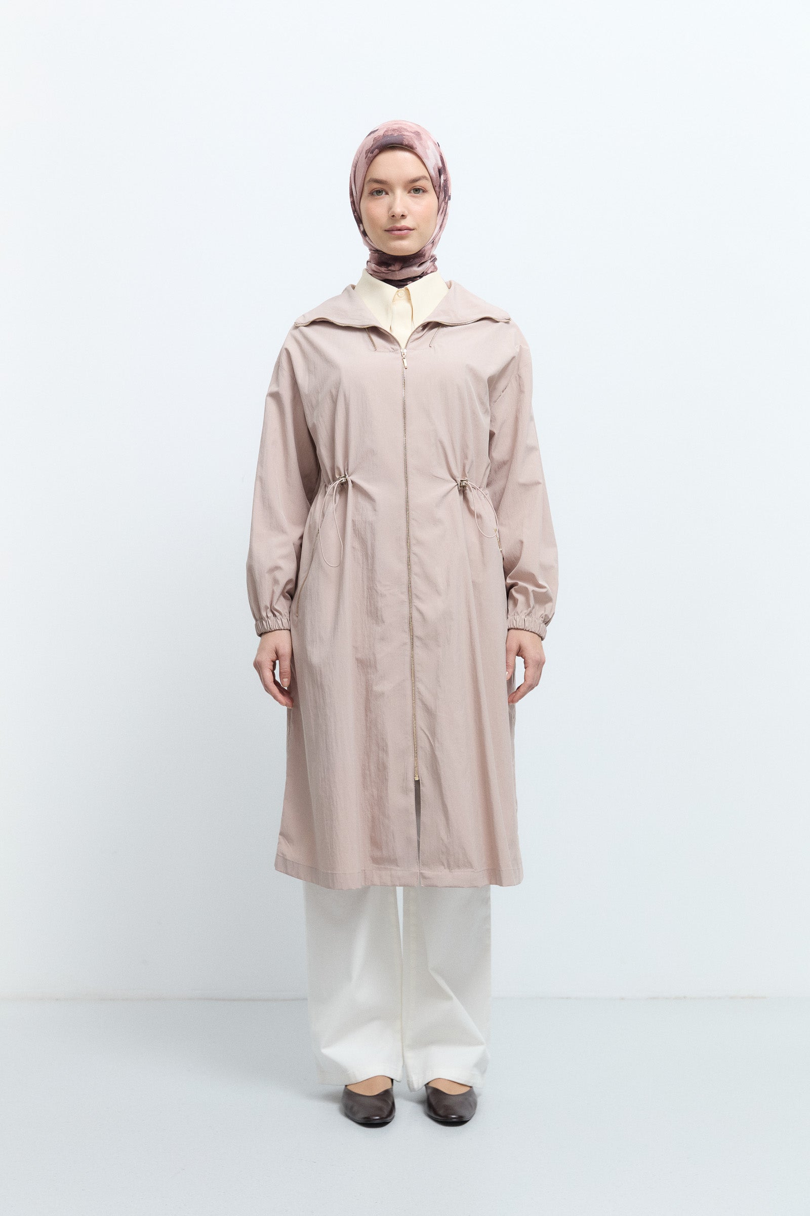 Zip Pocket Tunic - Mink – TUĞBA