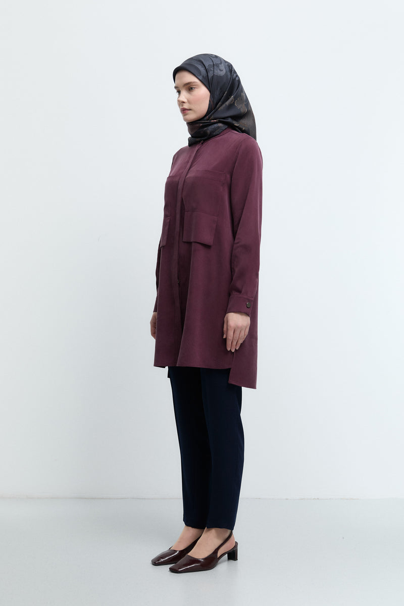 Beli Lastikli Basic Pantolon - Lacivert TUĞBA