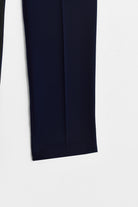 Beli Lastikli Basic Pantolon - Lacivert TUĞBA