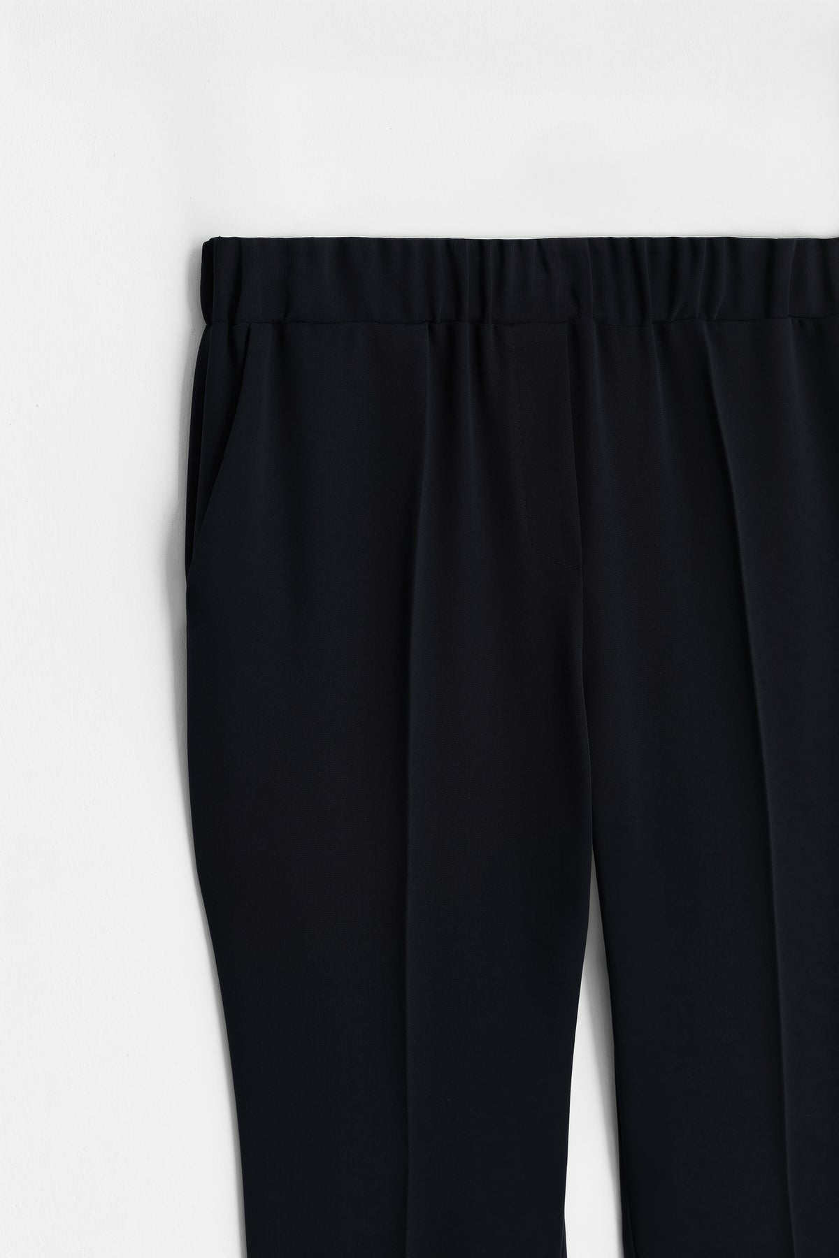 Beli Lastikli Basic Pantolon - Siyah TUĞBA