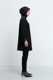 Beli Lastikli Basic Pantolon - Siyah TUĞBA