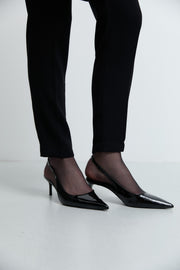 Beli Lastikli Basic Pantolon - Siyah TUĞBA