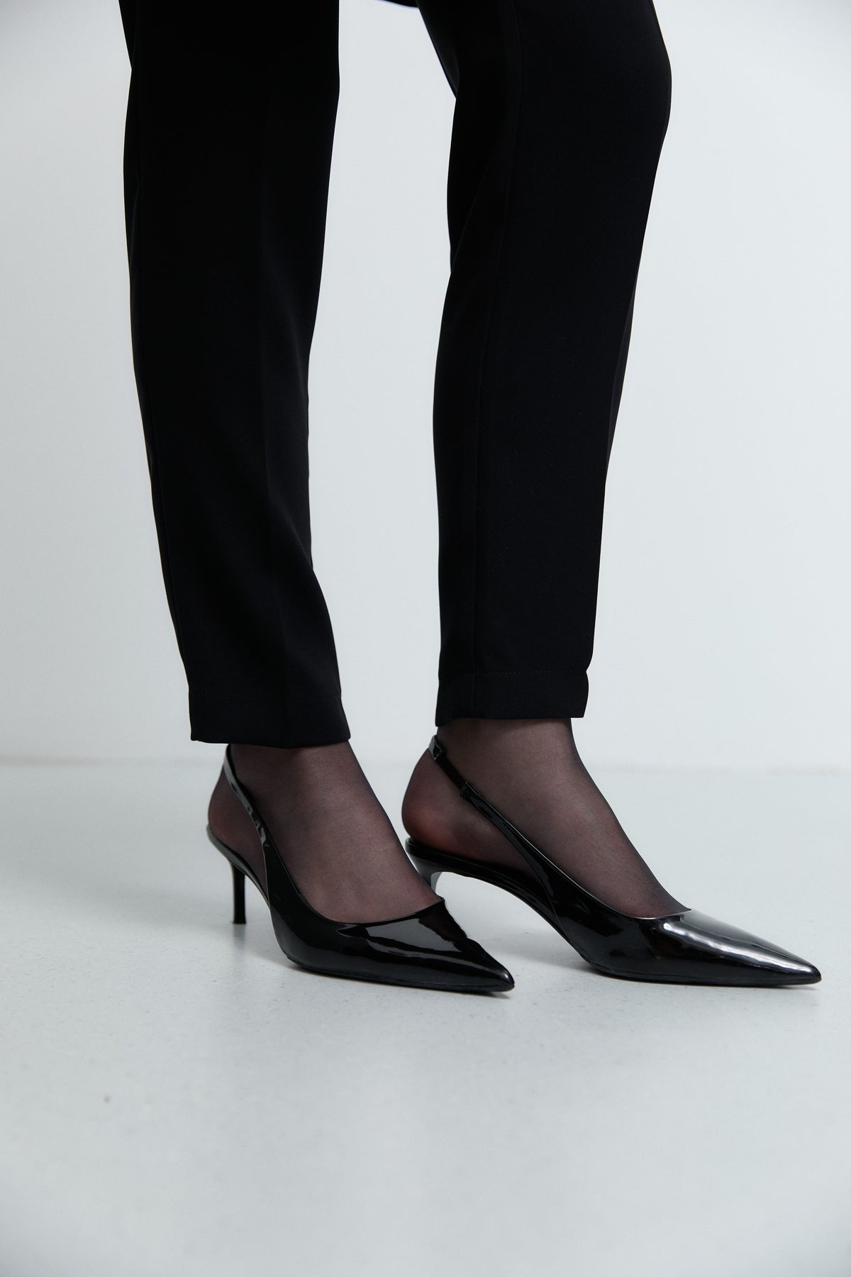 Beli Lastikli Basic Pantolon - Siyah TUĞBA