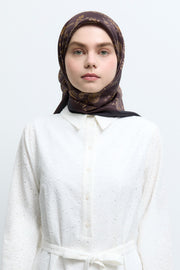 Gülşah %100 Twill İpek Eşarp - Bakır TUĞBA