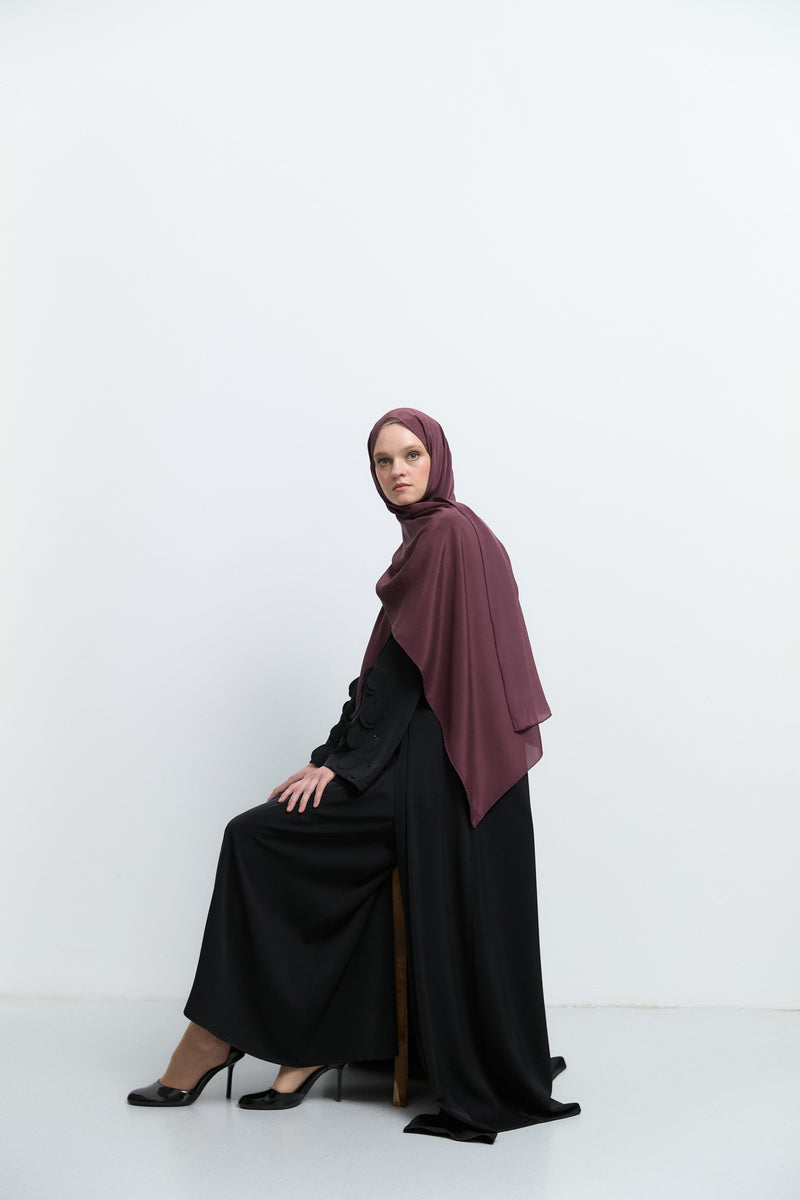 Kolları Hareketli Abayalı Takım - Siyah TUĞBA