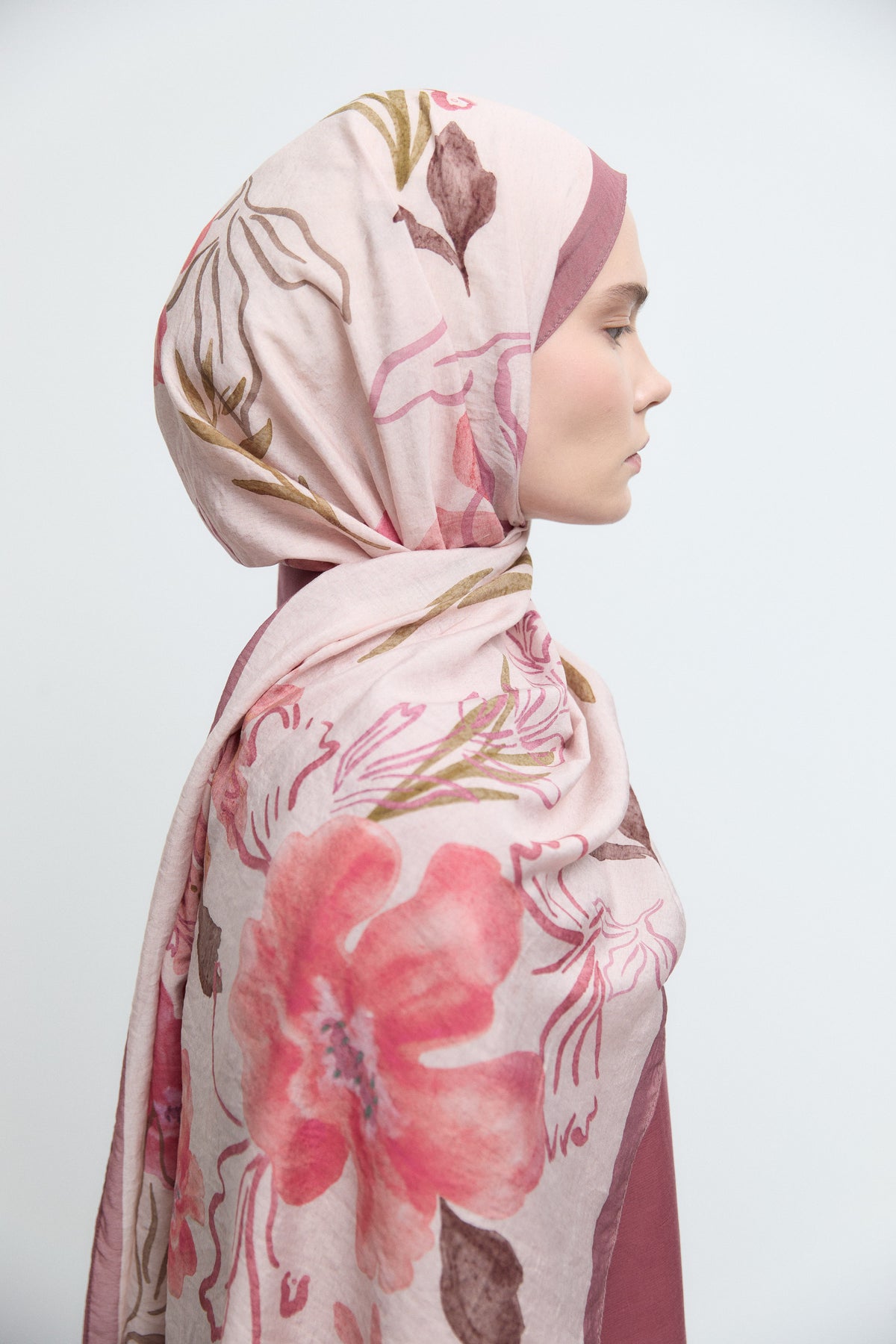 Lalin Natural Şal - Pembe TUĞBA