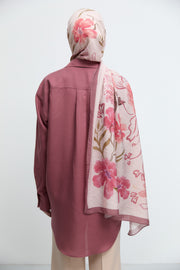 Lalin Natural Şal - Pembe TUĞBA