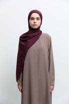 Bera Natural Jakar Şal - Bordo TUĞBA