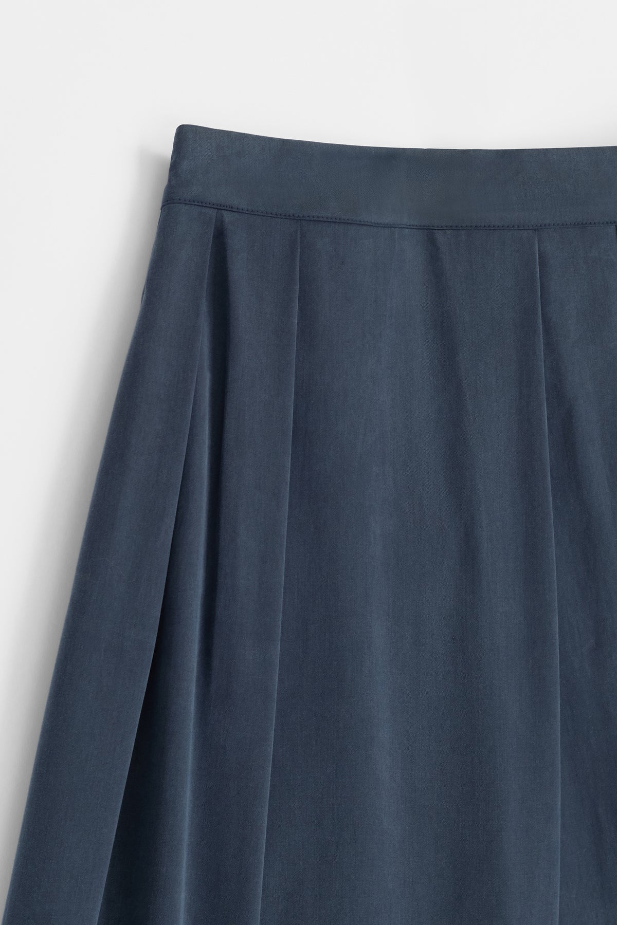 %100 Lyocell Şalvar Görünümlü Pantolon - Lacivert TUĞBA