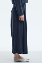 100% Lyocell Harem-Look Trousers - Navy