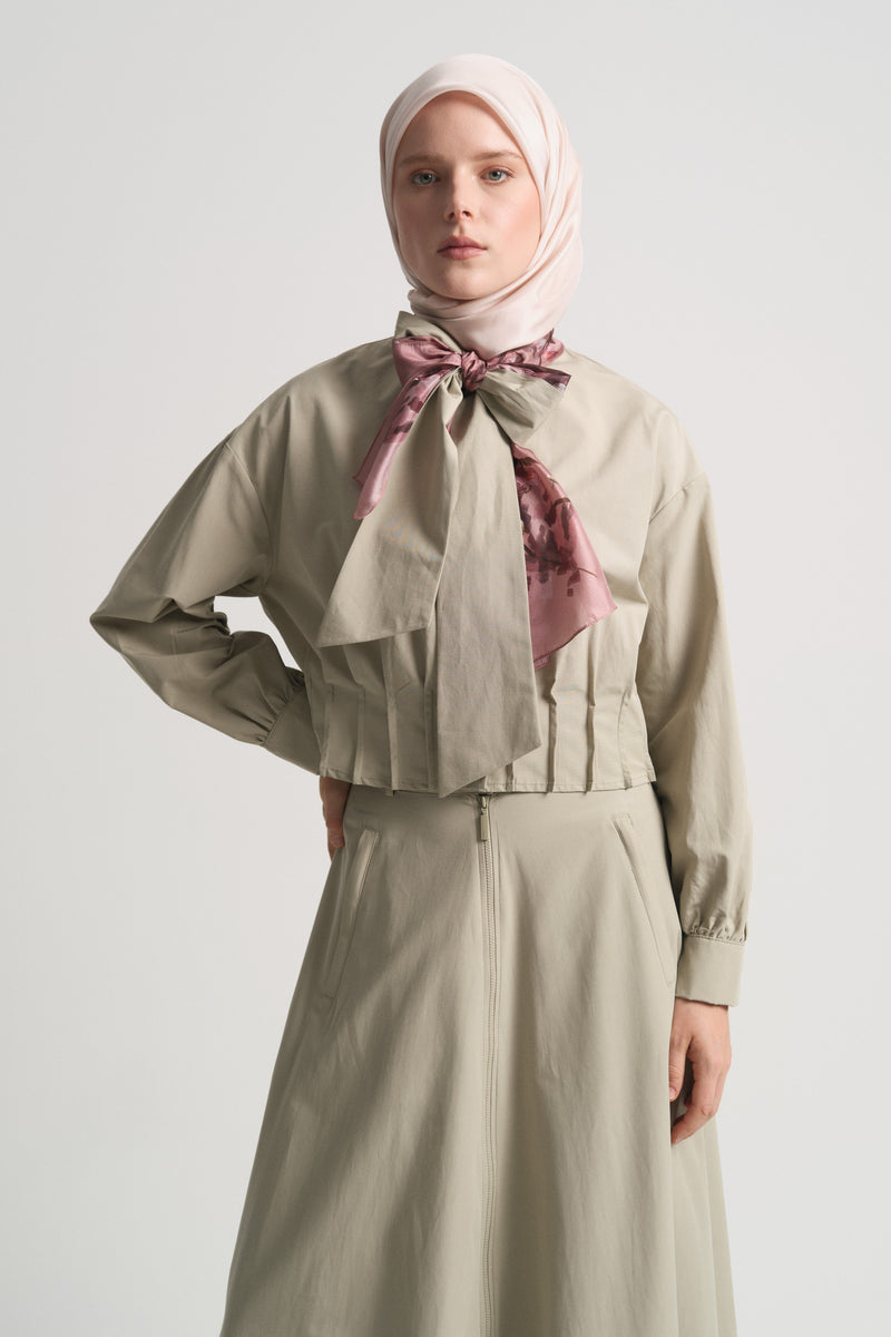 Afitab 100% Voile Silk Scarf - Dusty Rose