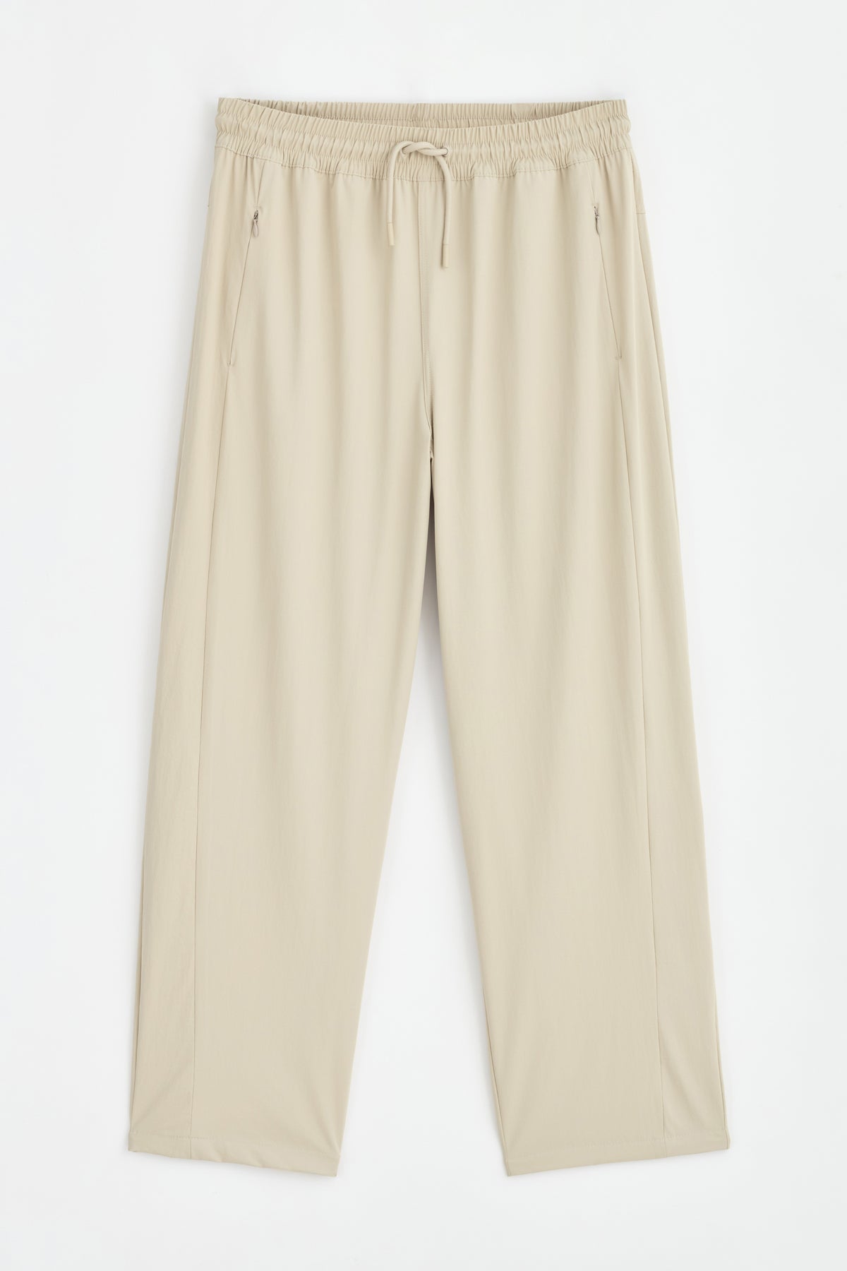 Elastic Waist Trousers - Beige