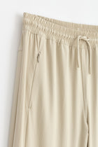Elastic Waist Trousers - Beige