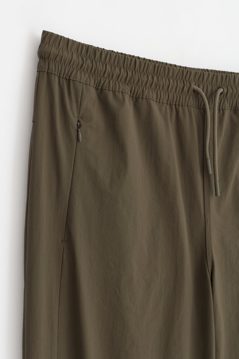 Elastic Waist Trousers - Khaki