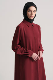 Woven Tunic with Side Slits - Tile