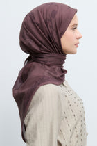 Gülnuş %100 Pamuk Natural Eşarp - Bordo TUĞBA