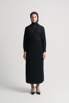Slit Detail Skirt - Black