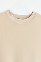 Rayon Blend Sleeveless Blouse - Beige