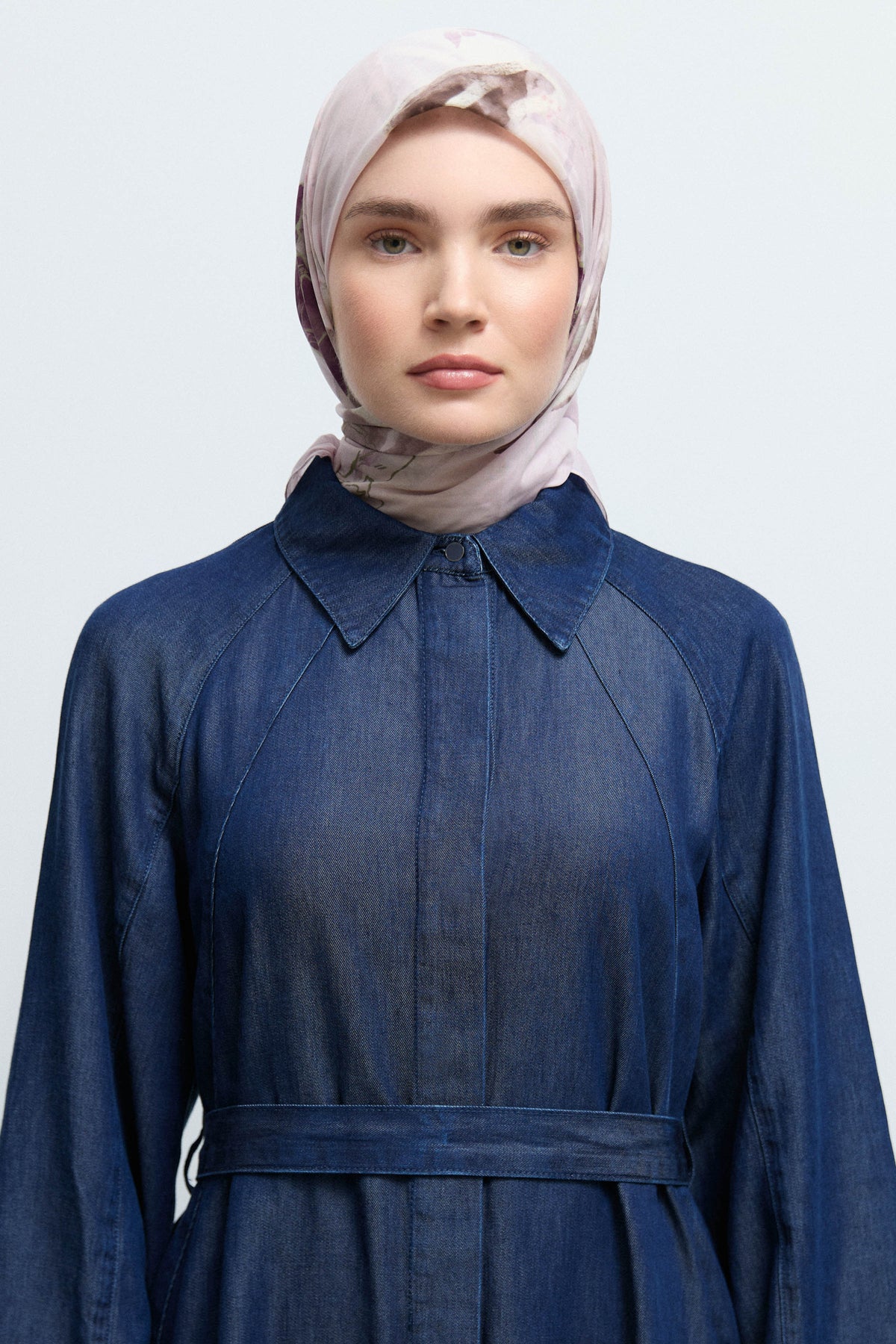Ferahnüma %100 Pamuk Natural Eşarp - Pembe TUĞBA