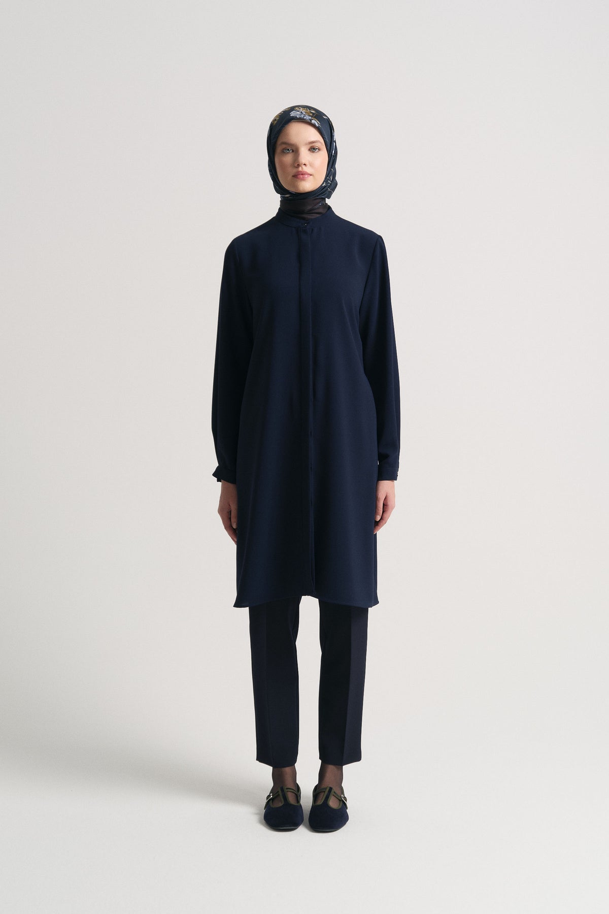 Hakim Yaka Tunik - Lacivert