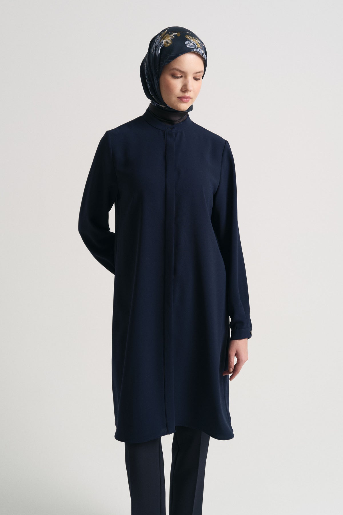 Hakim Yaka Tunik - Lacivert