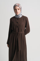 Modal Blend Belted Farace - Coffee