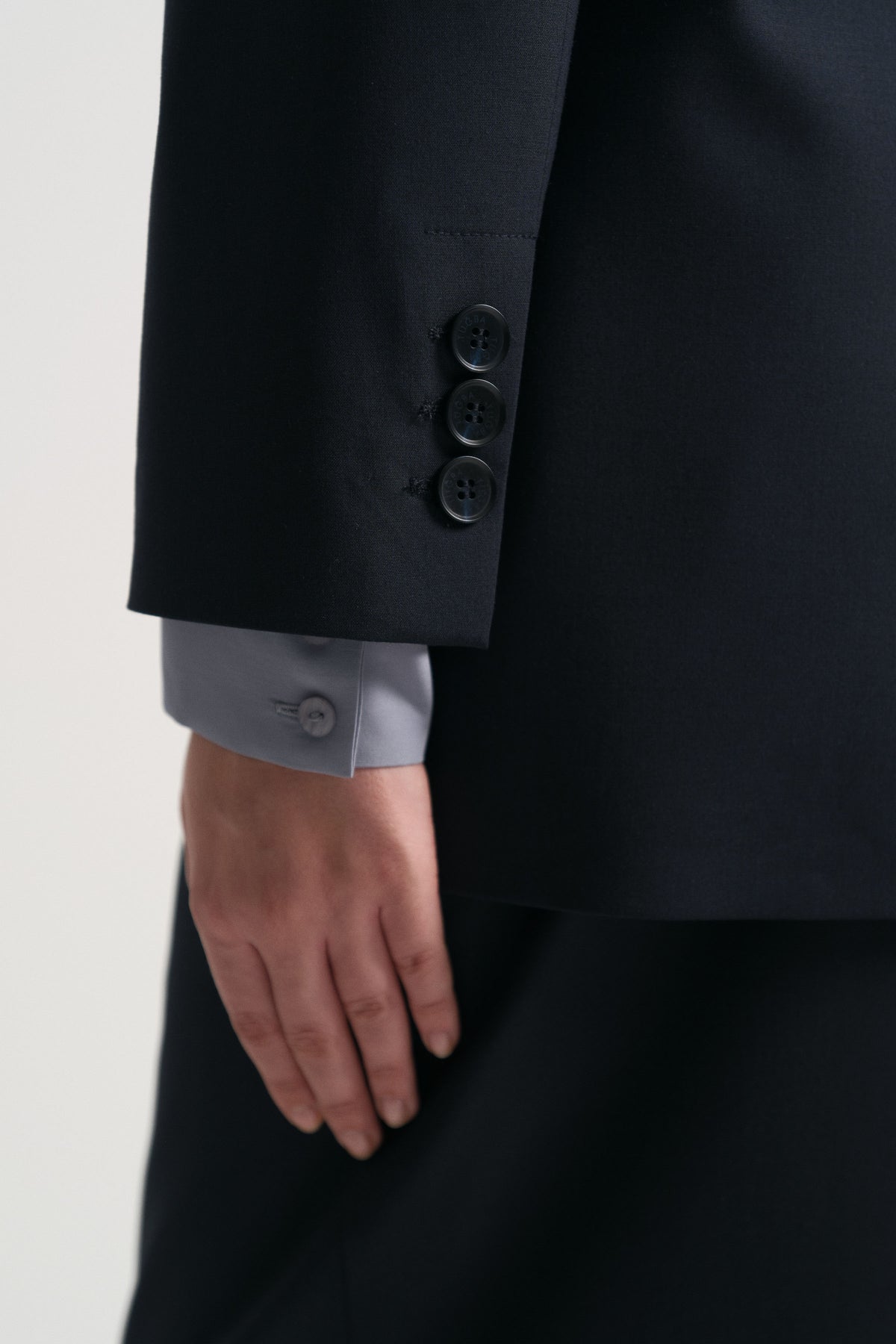 Double-Breasted Jacket - Navy Blue
