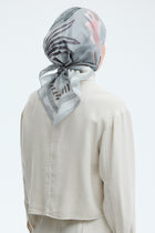 Dilrüba %100 Pamuk Natural Eşarp - Gri TUĞBA