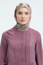 Dilrüba %100 Pamuk Natural Eşarp - Pembe TUĞBA