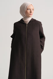 Full-Length Zip Robe - Brown