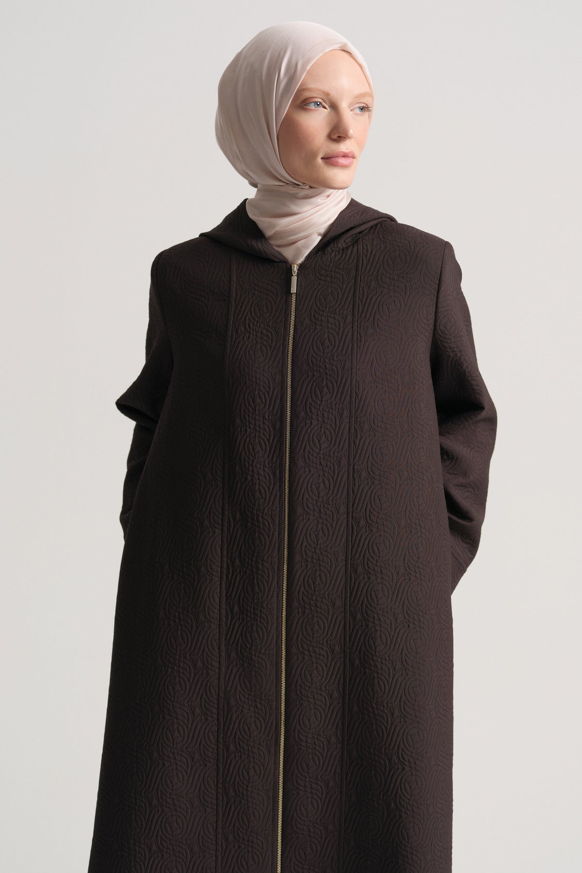 Full-Length Zip Robe - Brown