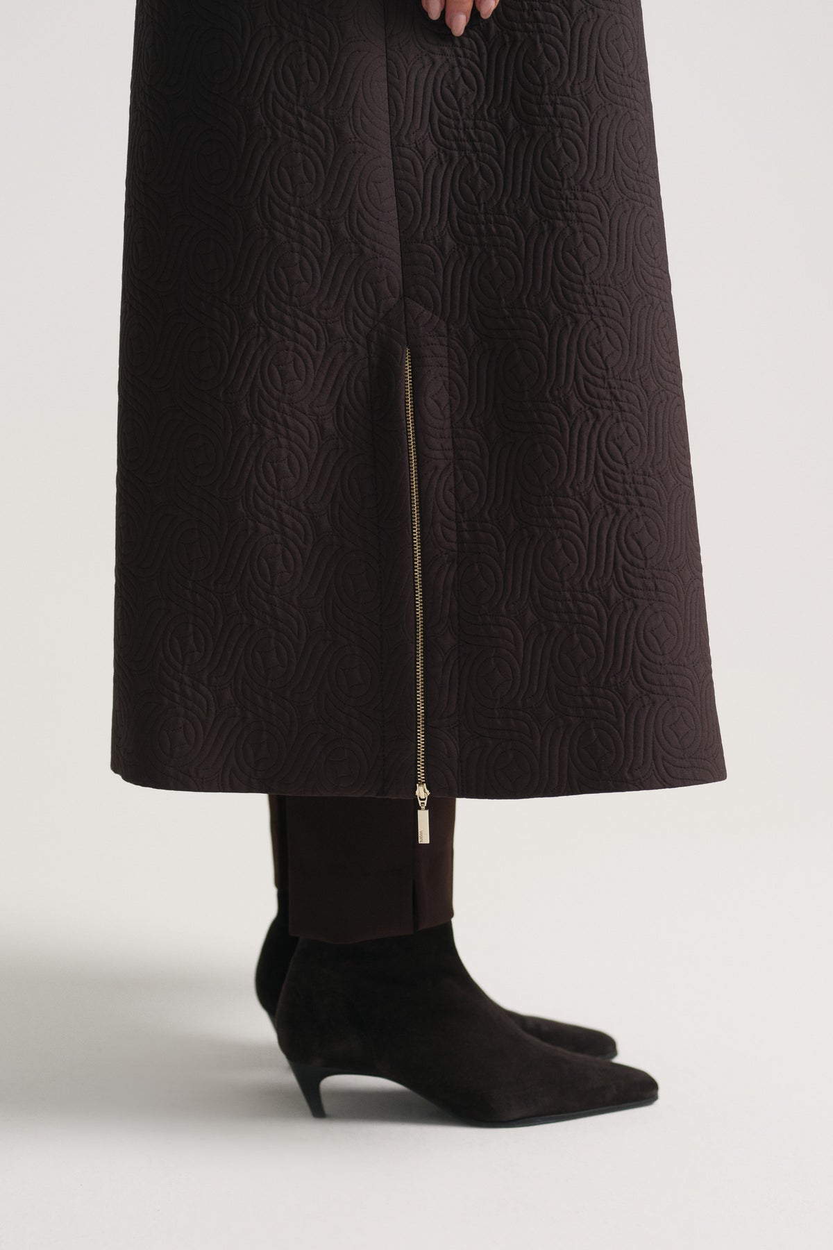 Full-Length Zip Robe - Brown