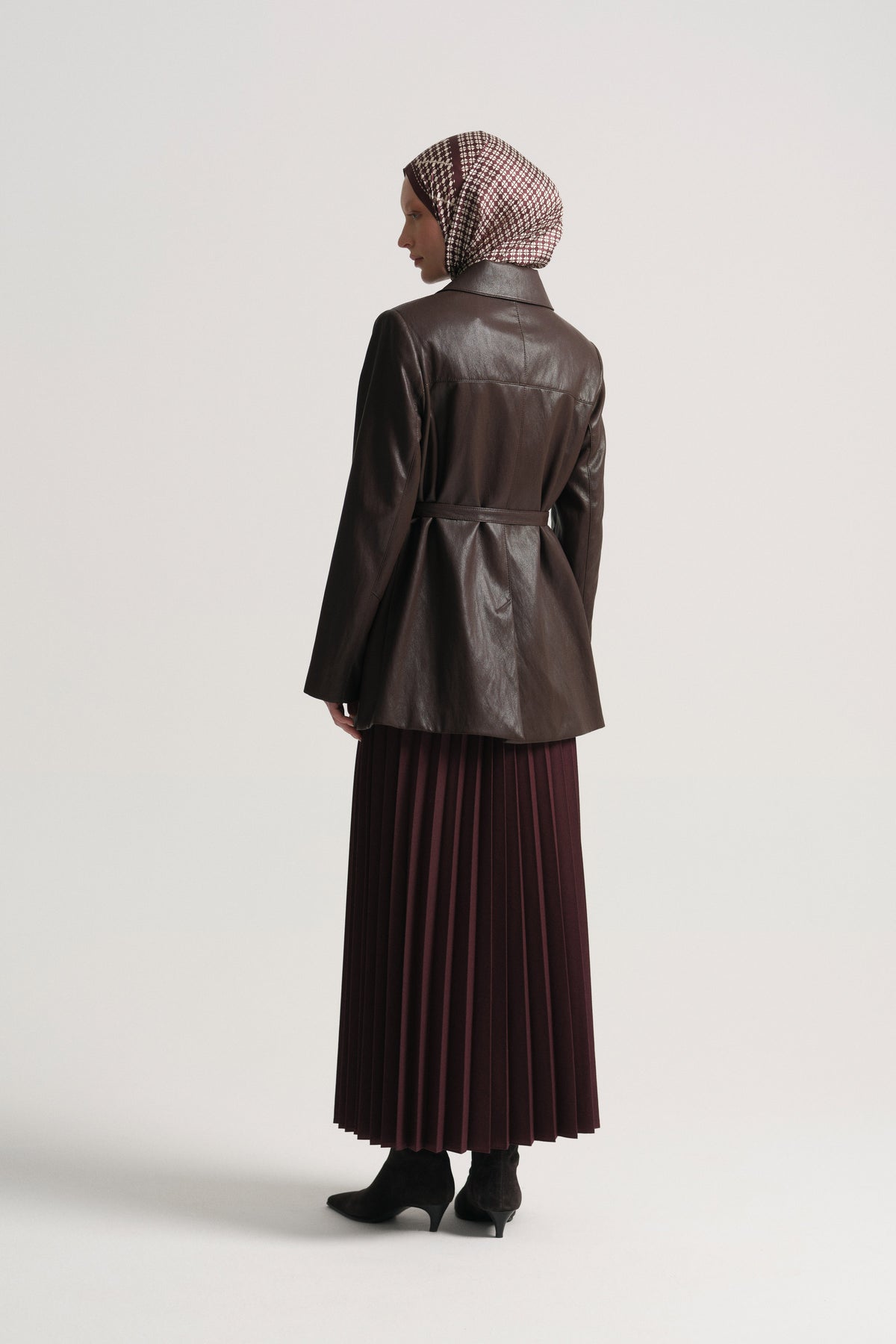 Belted Jacket - Brown