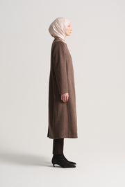 Belted Coat - Brown
