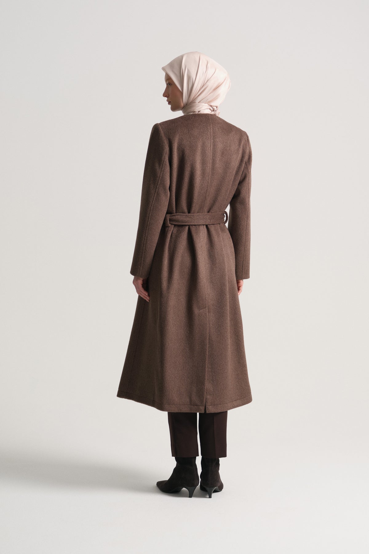 Belted Coat - Brown