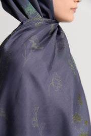 Hayat Viscose Blend Natural Shawl - Purple