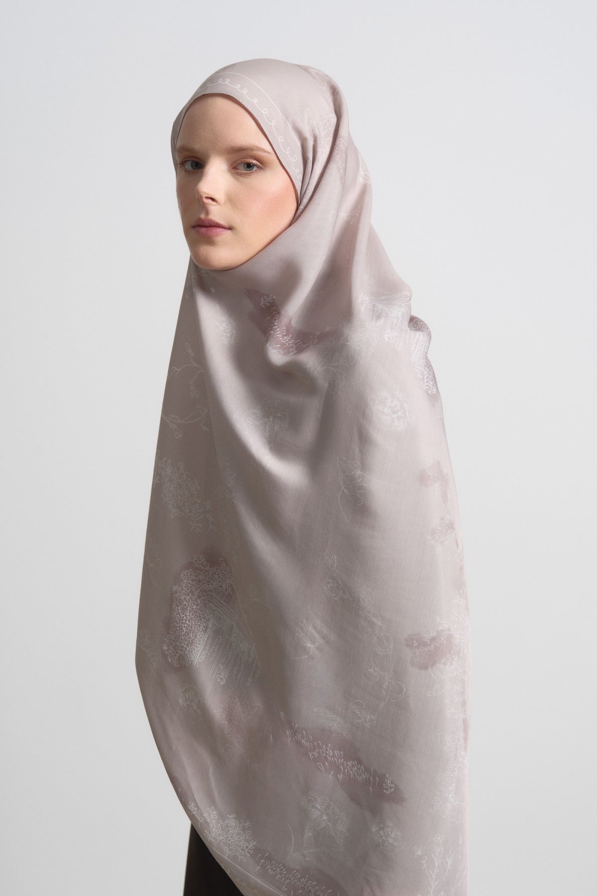 Life Viscose Blend Natural Shawl - Stone