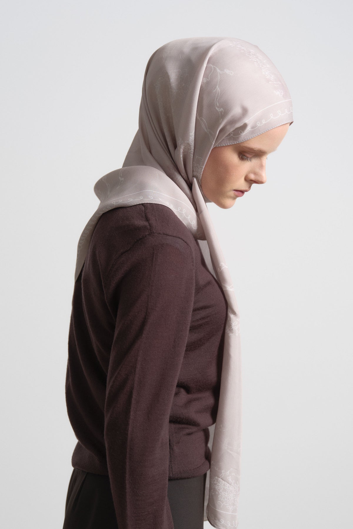 Life Viscose Blend Natural Shawl - Stone