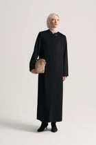 Genuine Suede Leather Shoulder Bag - Dark Beige