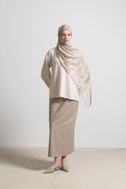 Beyhan Lyocell Blend Natural Shawl - Mink