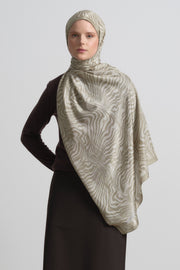 Nilda Lyocell Blend Natural Shawl - Çağla