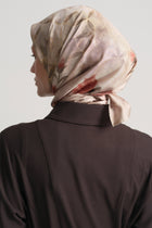 Mihrimah %100 Twill İpek Eşarp - Pudra